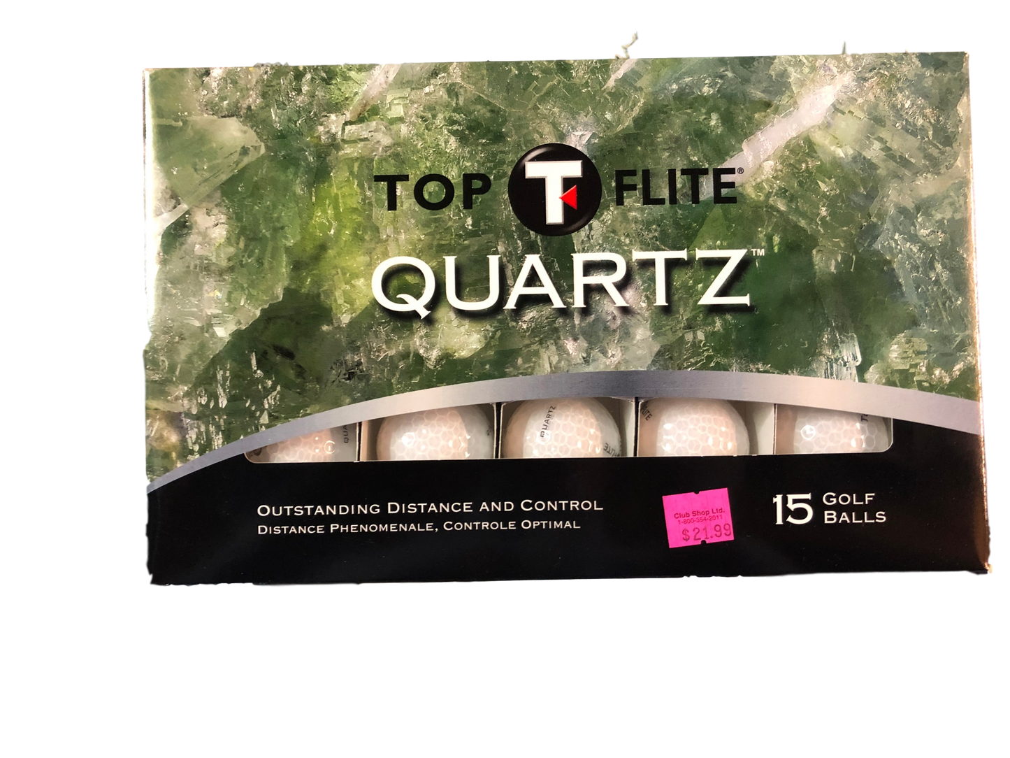 Top Flight Quartz Golf Balls - 15 Balls