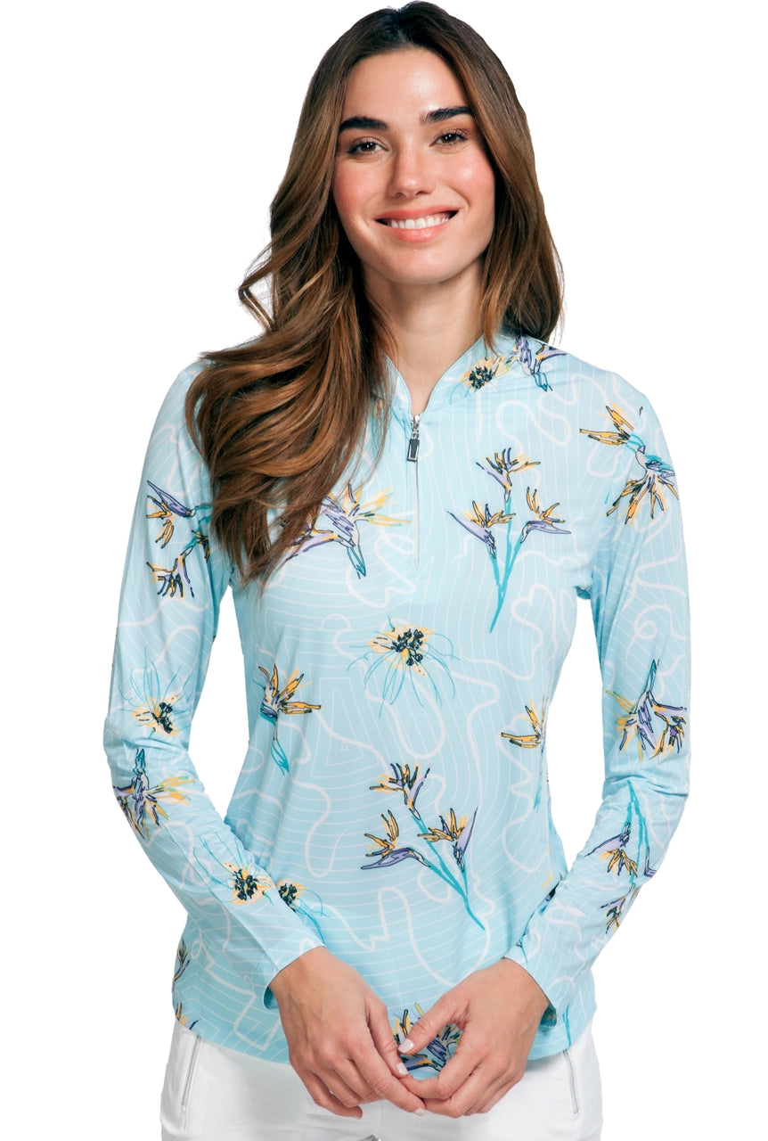 Jamie Sadock Long Sleeve Sunsense  21147  OASIS