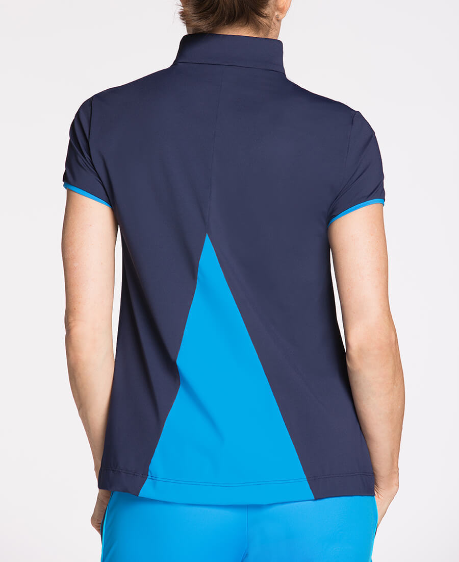 KINONA Short Sleeve Mock - Navy