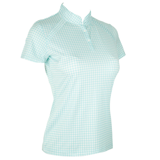 Sport Haley Summer "Haley Cool" S/S Gingham Print Polo | UPF 30