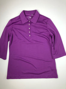 Nivo 3/4 Sleeve Purple Polo