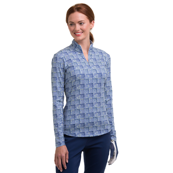 EP NY- Get in Prep -Geo Print Zip Mock