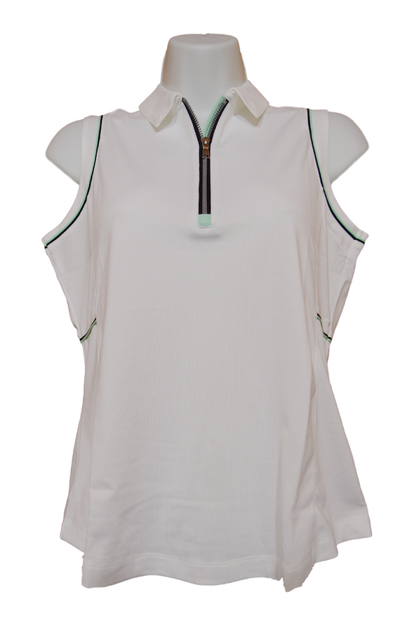 EP Pro Paradise Found - Sleeveless Polo with Contrast Piping