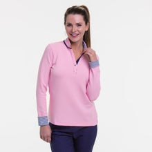  EP NY Long Sleeve Y Neck Pullover w/ stripe turn back cuff