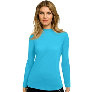 Jamie Sadock CASABLANCA Sunsense Mock Neck UPF 30 Peanuts and Golf