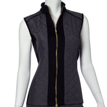  EP NY Quilt and Knit Panel Vest
