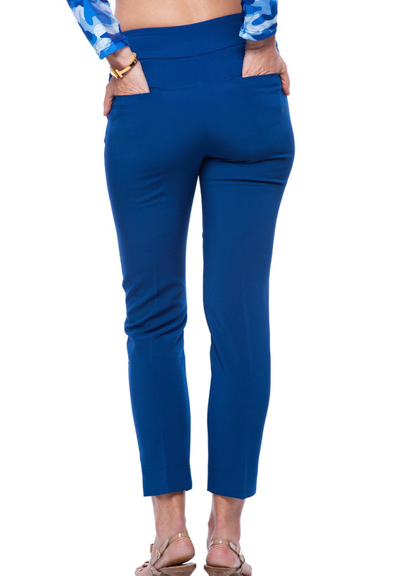 Ibkul Ankle Pant  4 Way Stretch - Navy