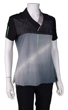  Jamie Sadock Short Sleeve Rain Print in Emerald 72106
