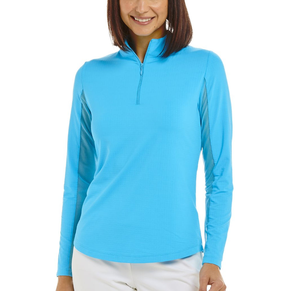 Ibkul Solid Mock Neck - Turquois