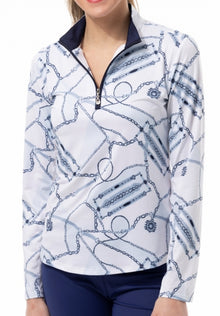  SanSoleil 900463 Solcool Print  Mock - Touch of Class- Blue