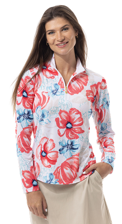 SanSoleil 900463 Solcool Print  Mock - Garden Party - Pink