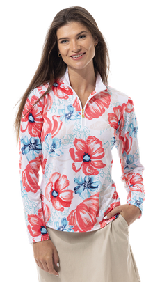  SanSoleil 900463 Solcool Print  Mock - Garden Party - Pink