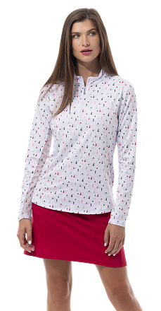 SanSoleil Holiday Mock Neck - Mix and Mingle