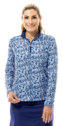 SanSoleil 900463 Solcool Print  Mock - BENGAL BLUE