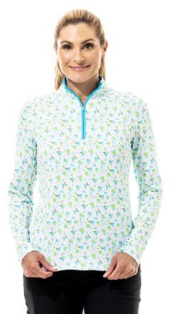 Camicia Da Sole SanSoleil SolTek Stampa Lusso &ndash; Margaritaville &ndash; Nuova Con Etichette