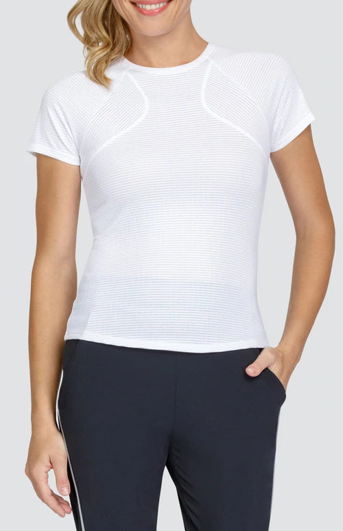 Tail Activewear Tennis OPAL  Short Sleeve  Top -Palm Beach