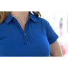 Birdies and Bows Half Zip Hitter Polo -Navy