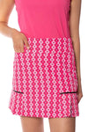 Golftini Performance Skort Side Pleat CHARGE IT TO THE ROOM -18"