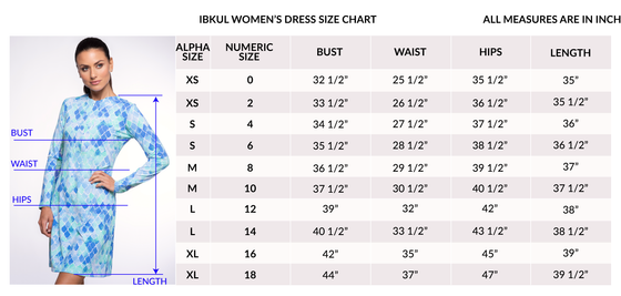 Ibkul Icifil Sleeveless Dress | Gino Print Mock Neck #56396 - SPF 50