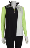 Jamie Sadock Shockwave Lime Green Sunsense Long Sleeve V Neck Shirt - UPF 30