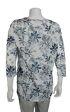 Lisette L Sport 28" Wildwood Print 3/4 Sleeve Shirt with Rushed Bottom (LS347308)