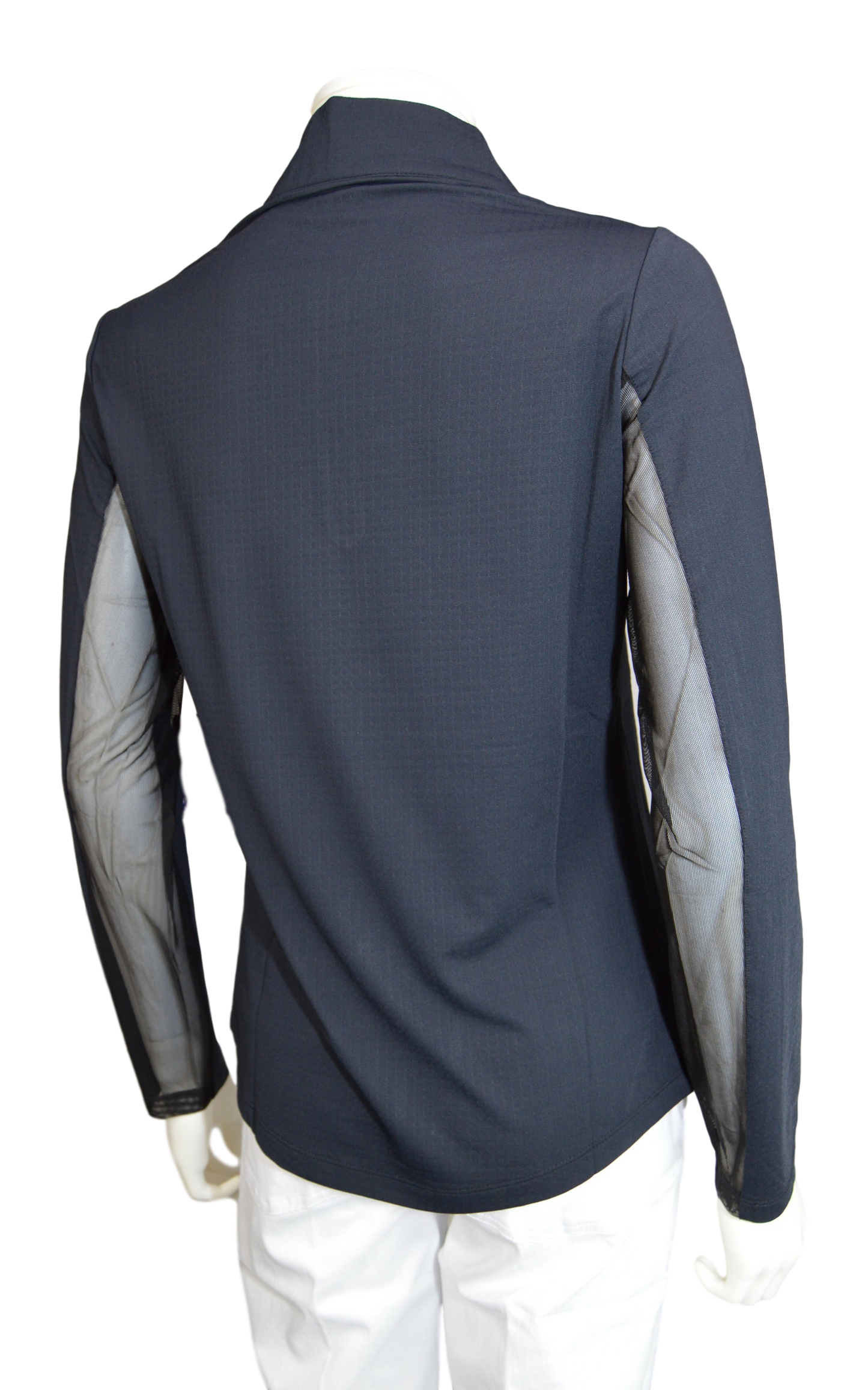 Ibkul Icifil SPF 50 Long Sleeve Sun Shirt Mock Neck-Black