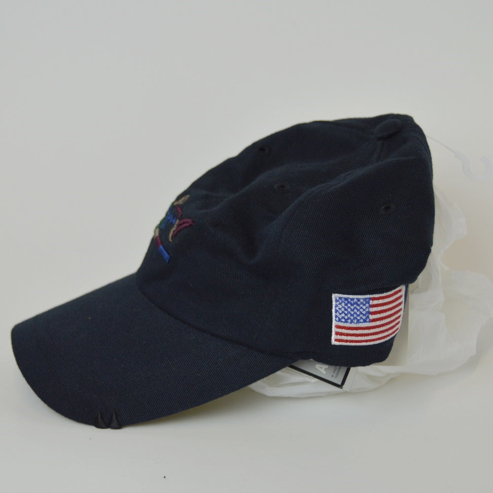 Greg Norman American Flag Adjustable Golf Hat - Navy Blue