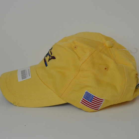 Greg Norman American Flag Adjustable Golf Hat - Yellow