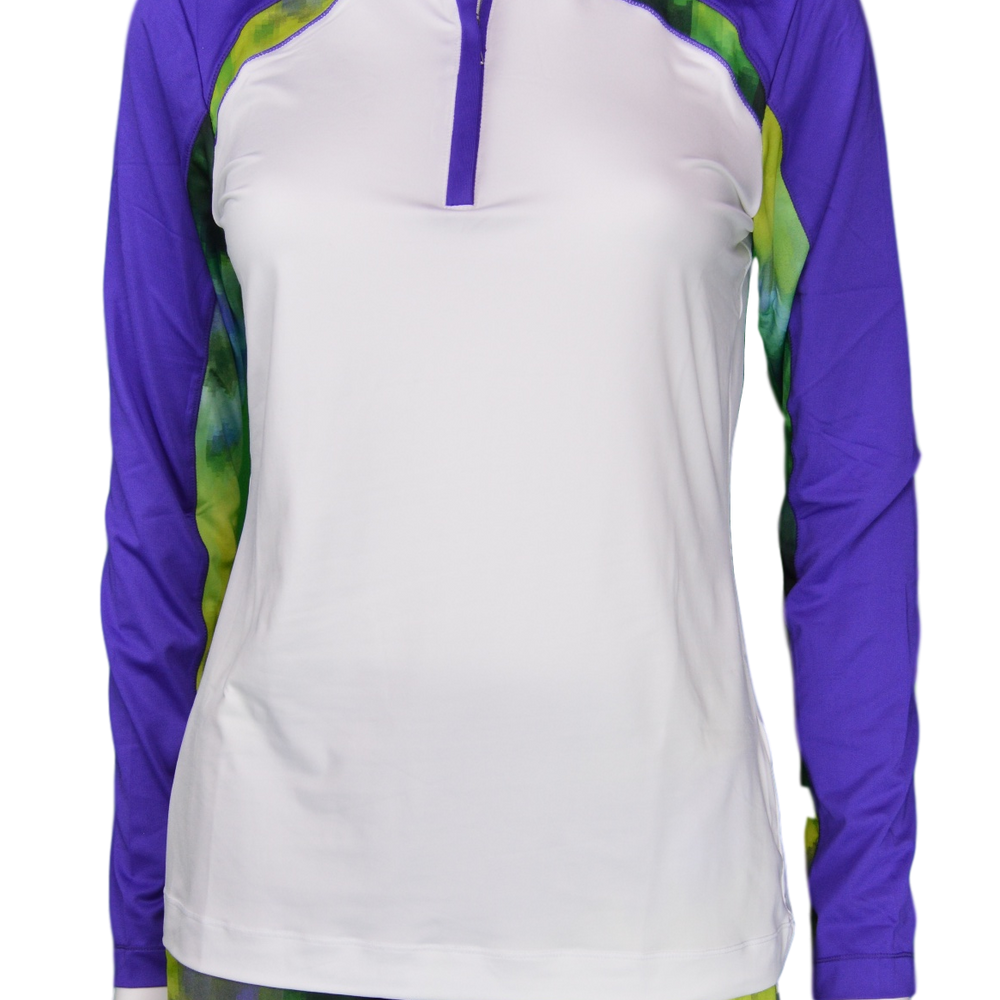 
                      
                        EP Pro Long Sleeve Zip Mock - White Print
                      
                    