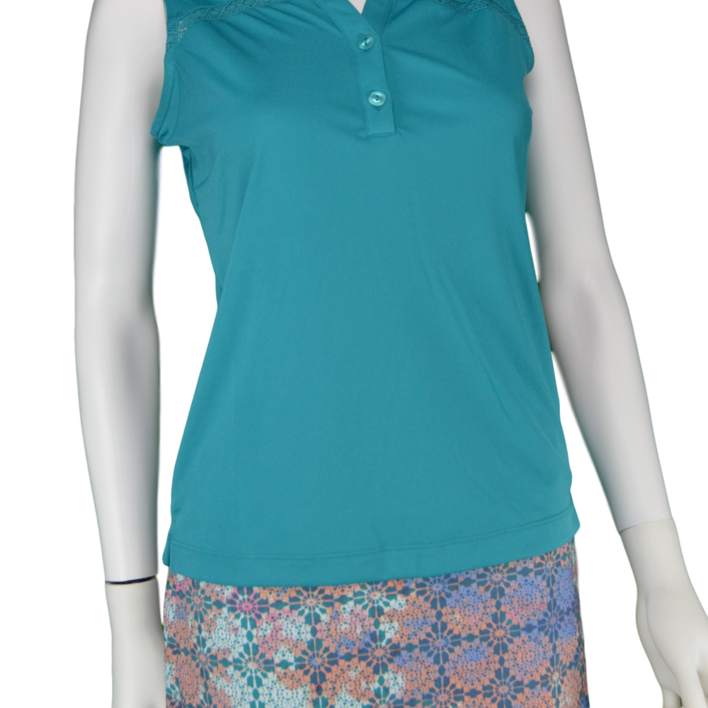 
                      
                        EP Pro Cassis Tour Tech Sleeveless Polo - Aqua Crush
                      
                    
