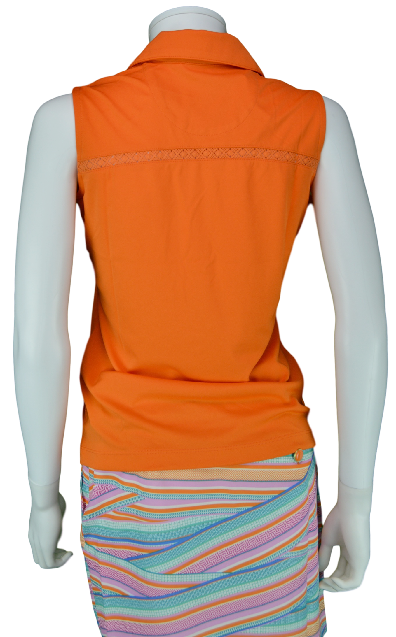 EP Pro Cassis Tour Tech Sleeveless Polo - Orange