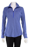 Columbia Stripe Zip Layer UPF 40 Golf Shirt | Blue/White