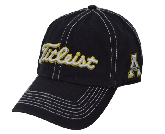 Titleist Golf Hat - Appalachian State 3 logo - Black/Adjustable
