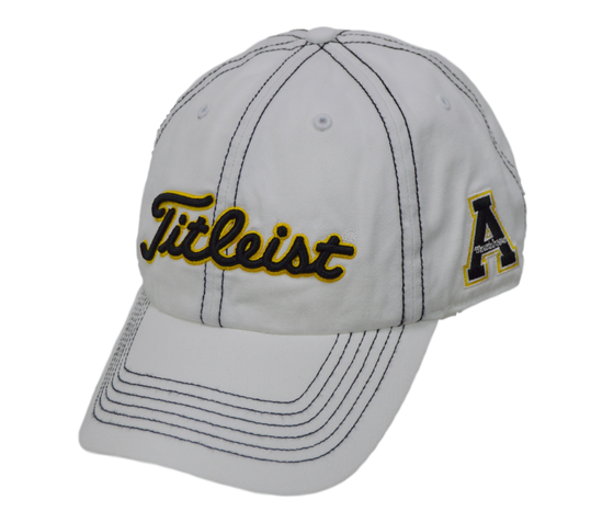 Titleist Golf Hat - Appalachian State 3 logo - White/Adjustable