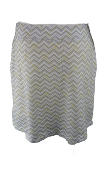  Bette & Court Control Pull On Cool Elements Chevron Print 18" Skort
