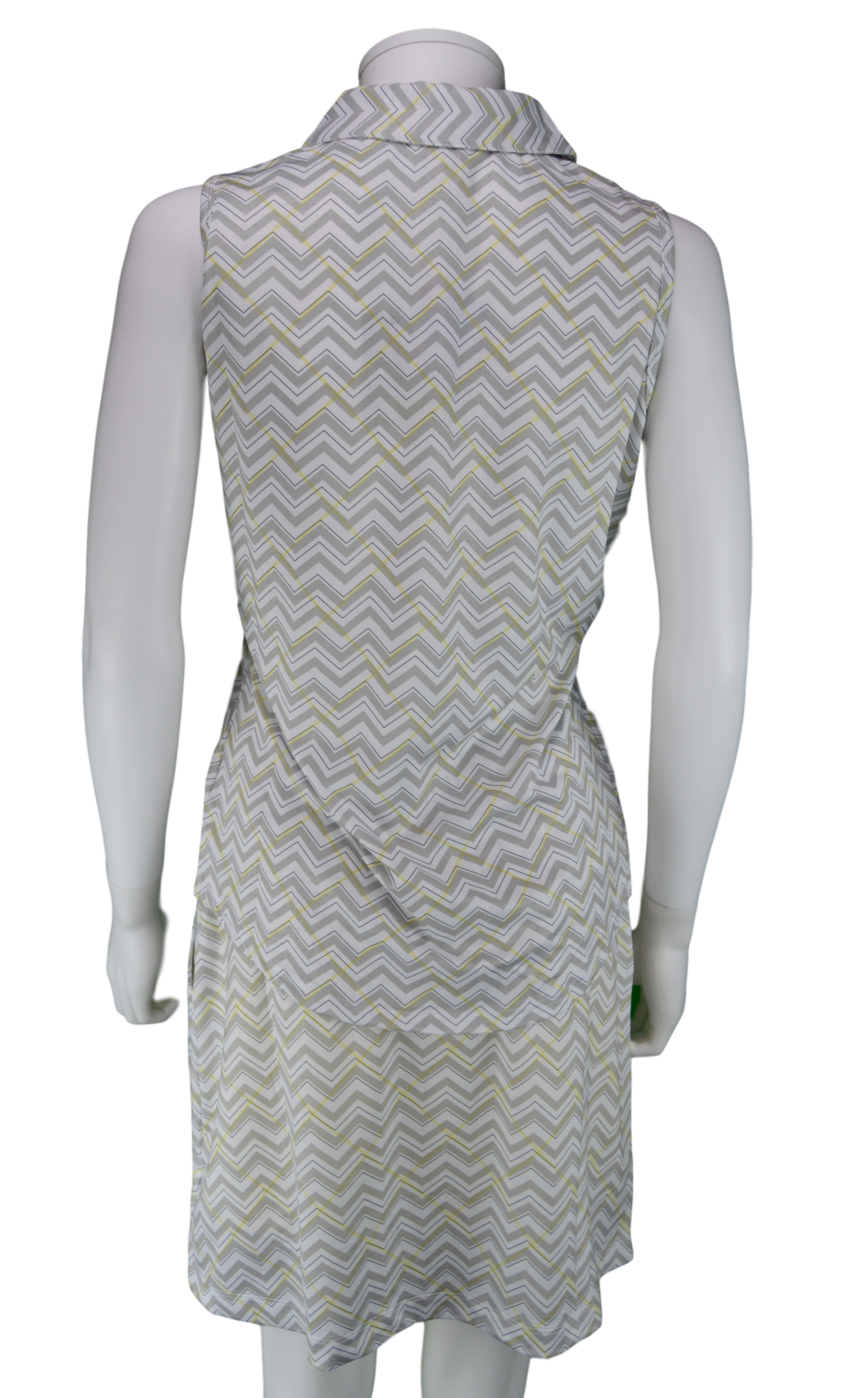 Bette & Court Trace Slvs. Print Polo - Platinum Print | SPF 50