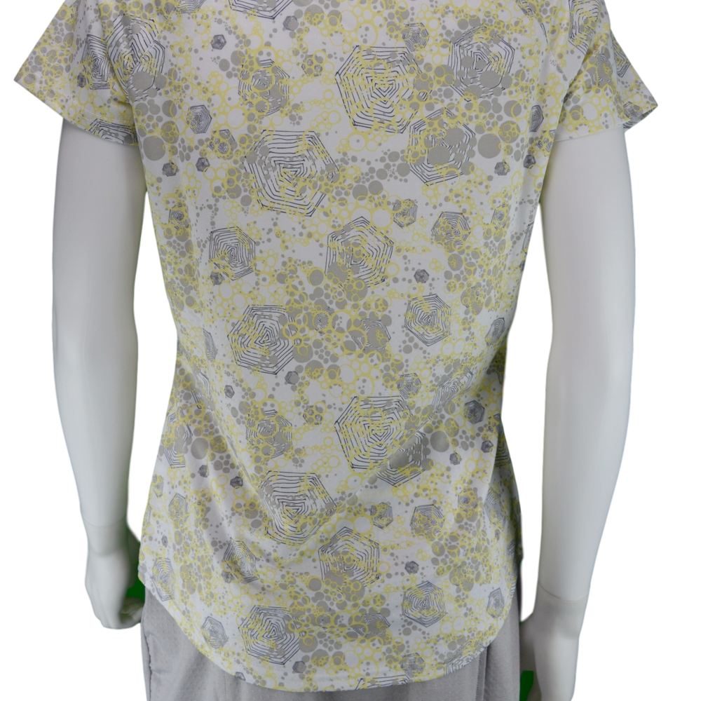 Bette & Court Celeste Short Sleeve Print Polo | SPF 50