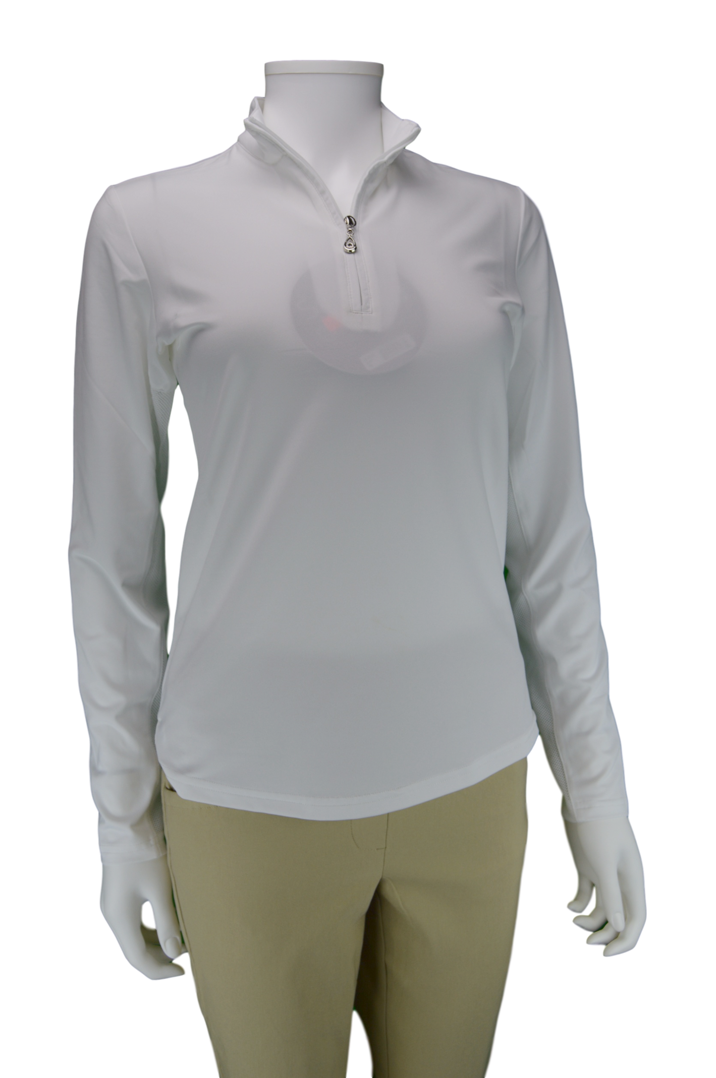 SanSoleil 900434 SunGlow Zip Mock. White | SPF 50