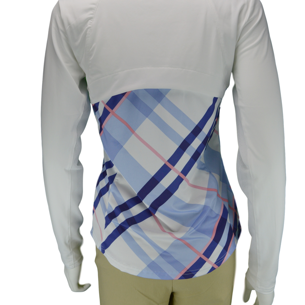 SanSoleil SolCool Print Mock Windsor Blue | UPF 50