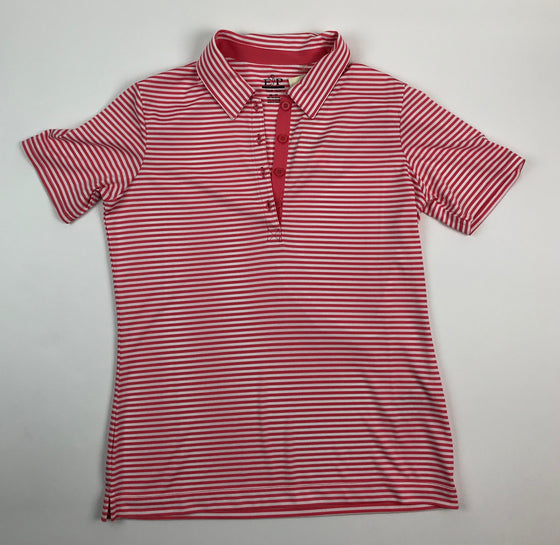 EP Pro Short Sleeve Polo  in Coral Stripe