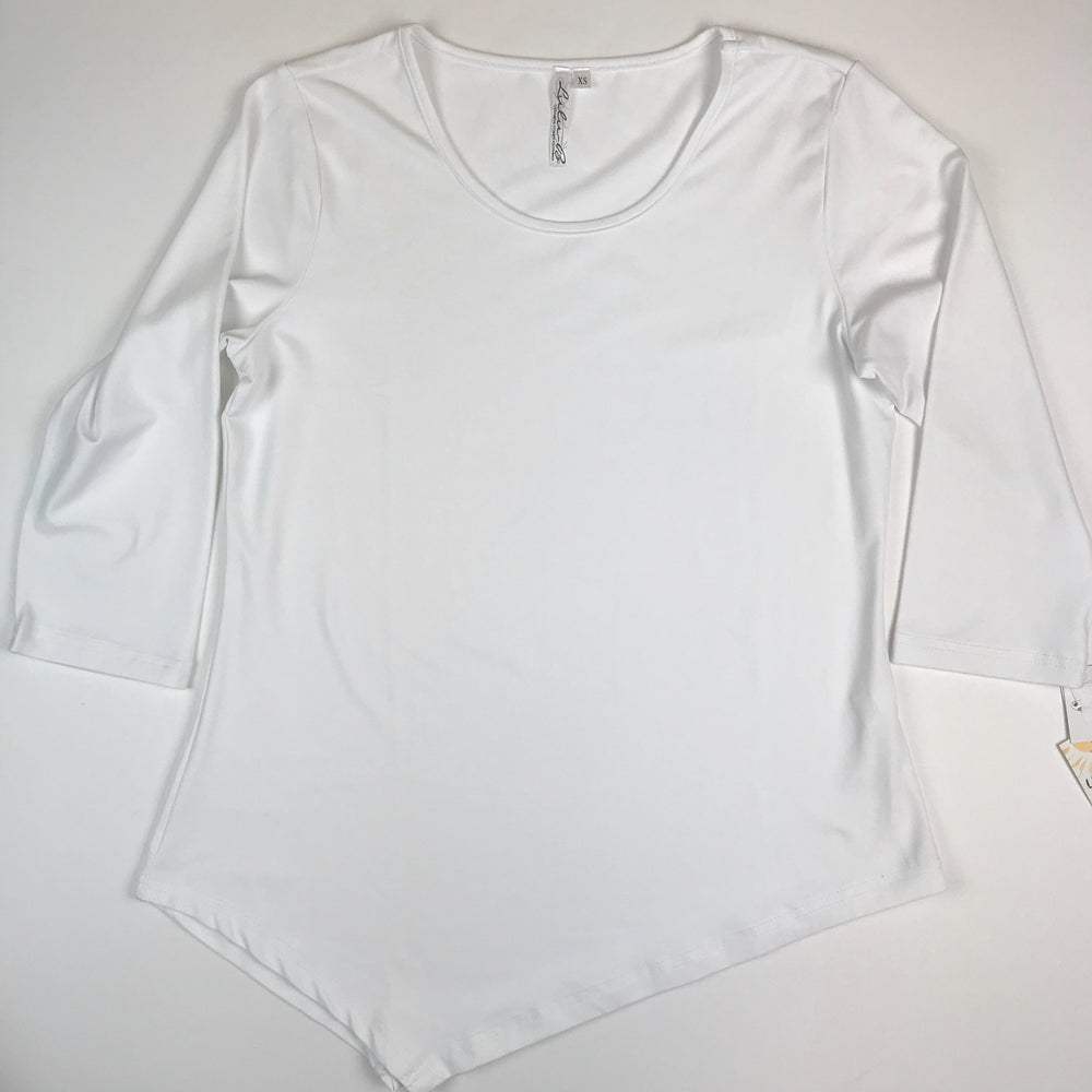 Lulu B Long Sleeve Top White | SPF 50