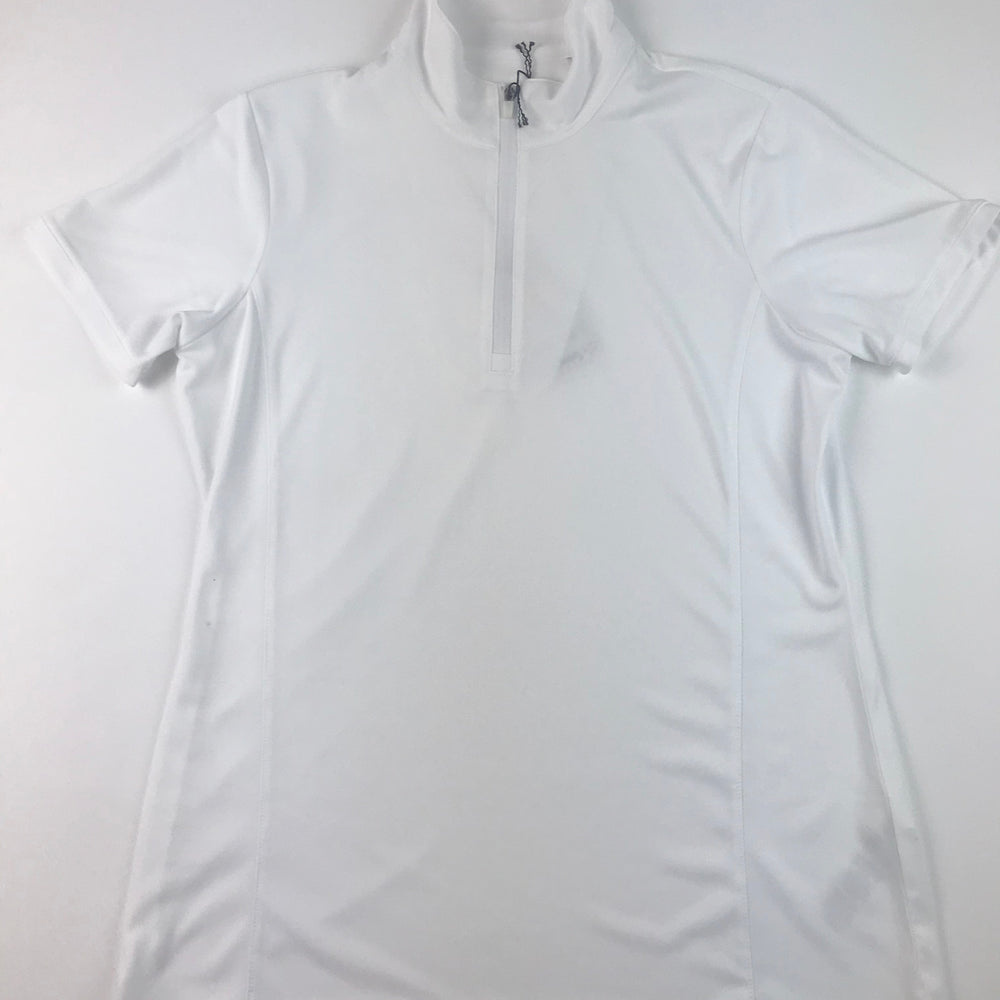 EP NY Short Sleeve Zip Mock Polo -White