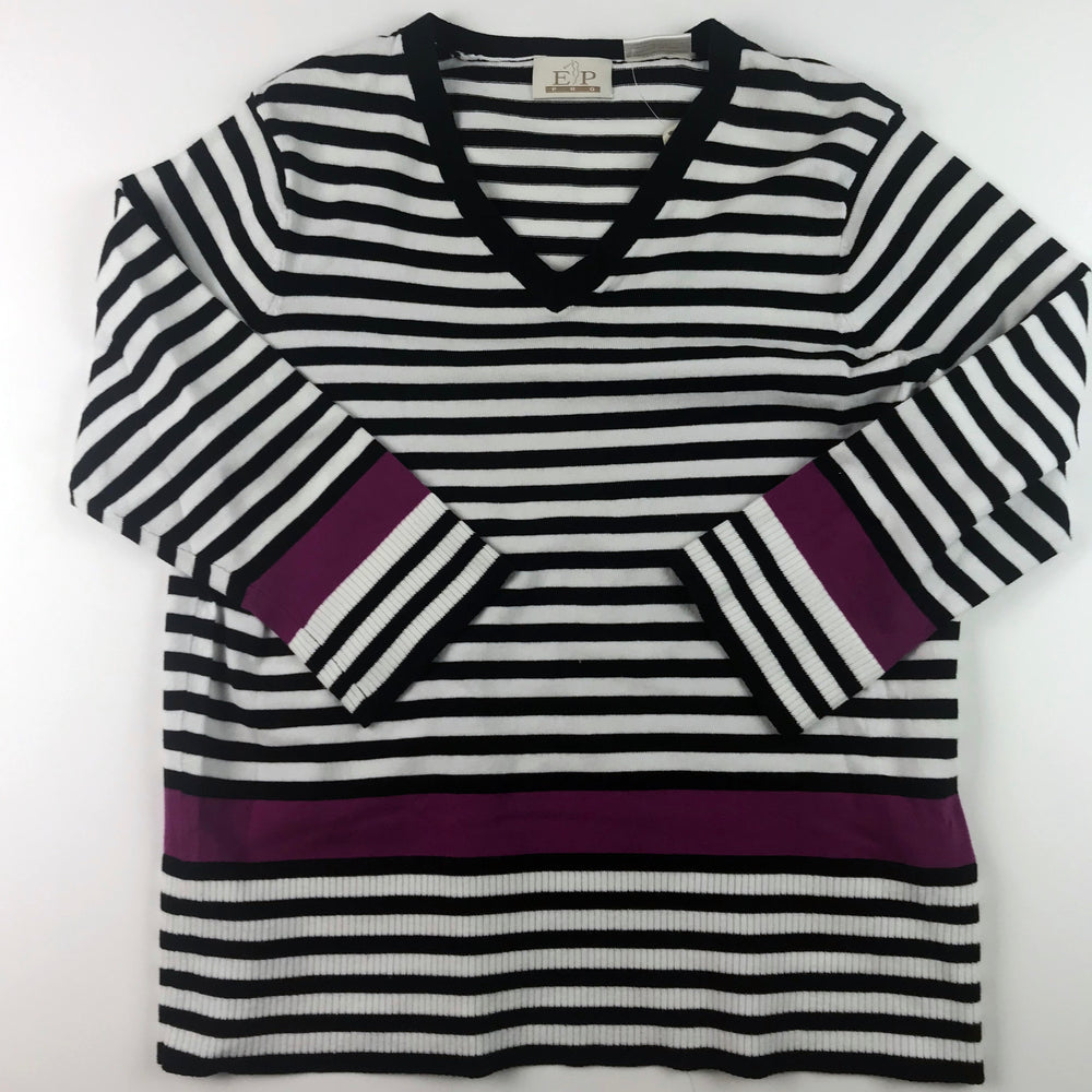EP Pro Essentials Sweater  Striped Black