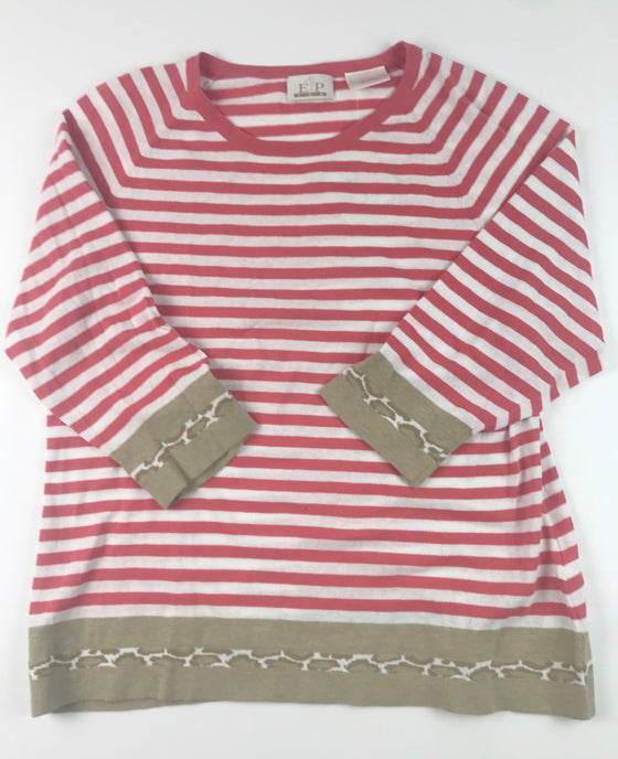 EP Pro Essentials Sweater  Striped Nectar