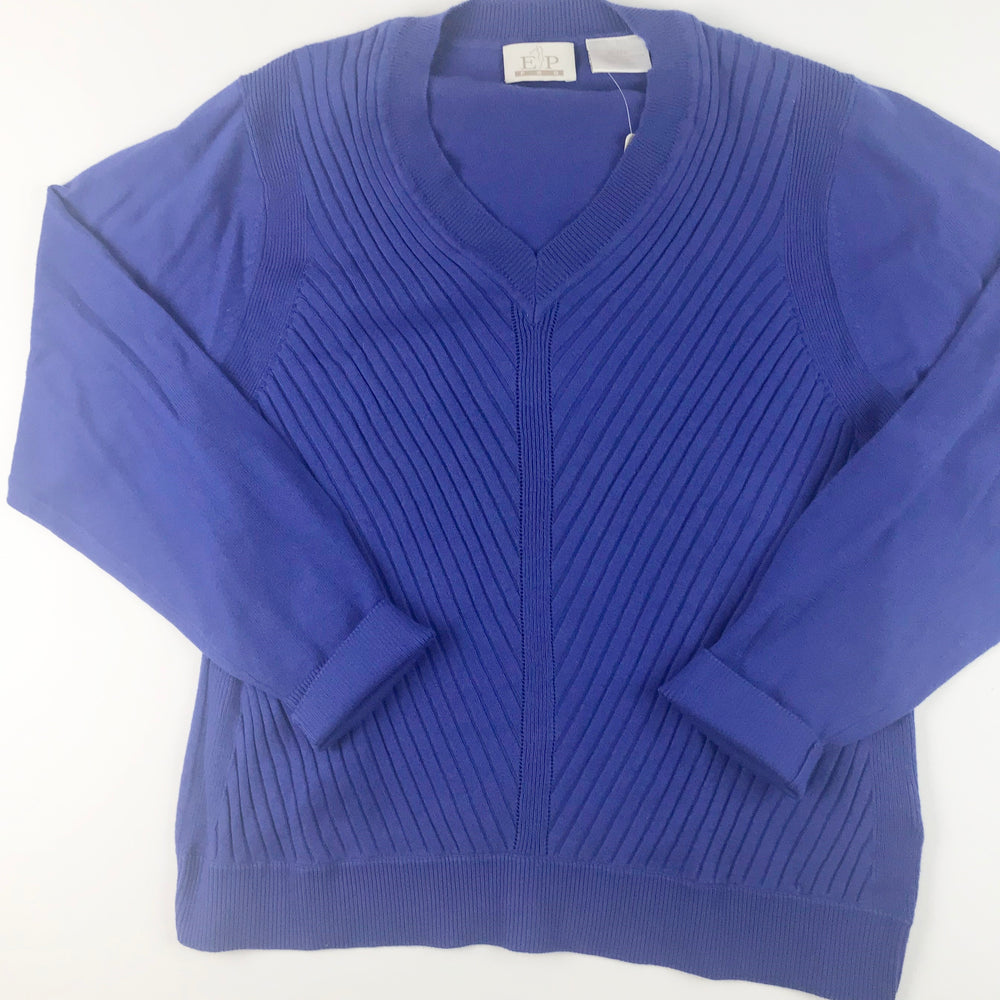 EP Pro Essentials V-Neck Sweater Blue
