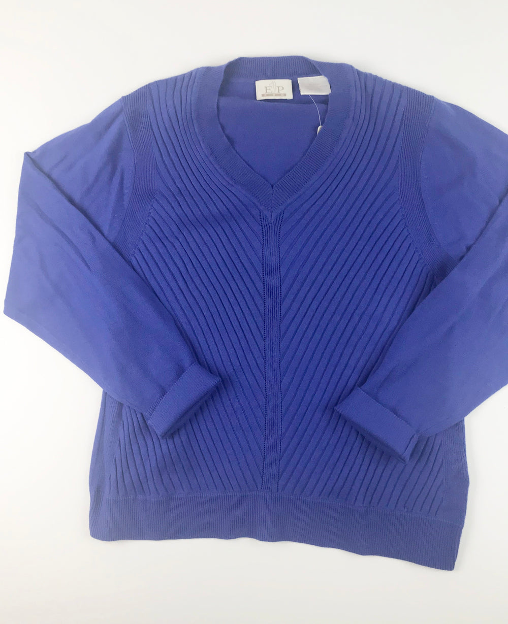 EP Pro Essentials V-Neck Sweater Blue