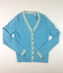  Izod  Cardigan  Robin Blue