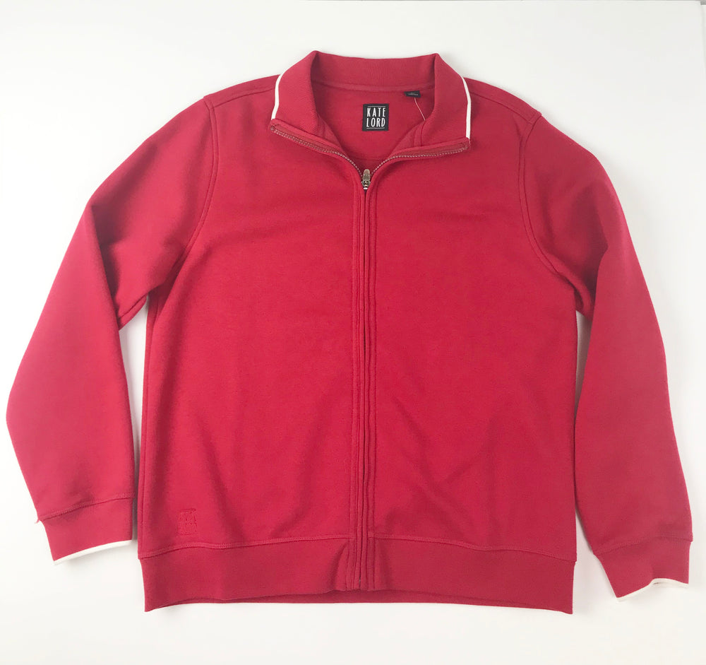 Kate Lord Red Long Sleeve Zip   Jacket