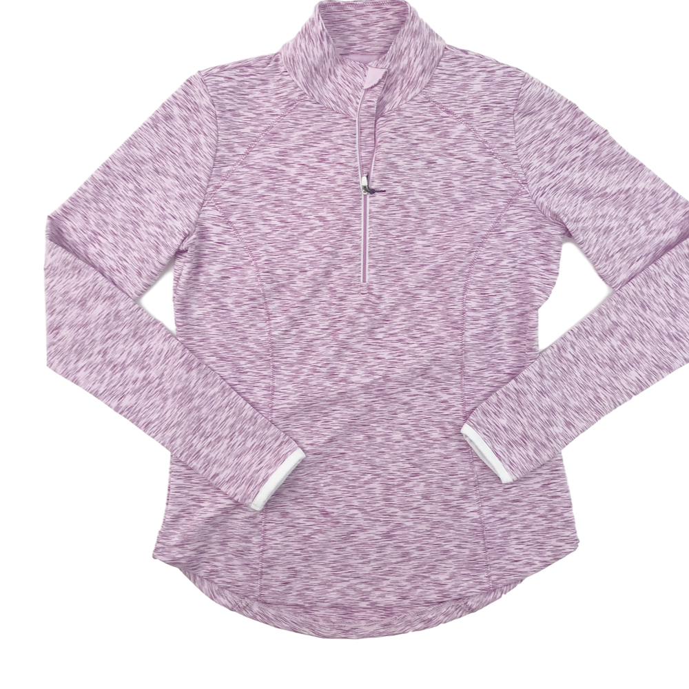 Zero Restriction Shae Zip Mock - Lilac Print