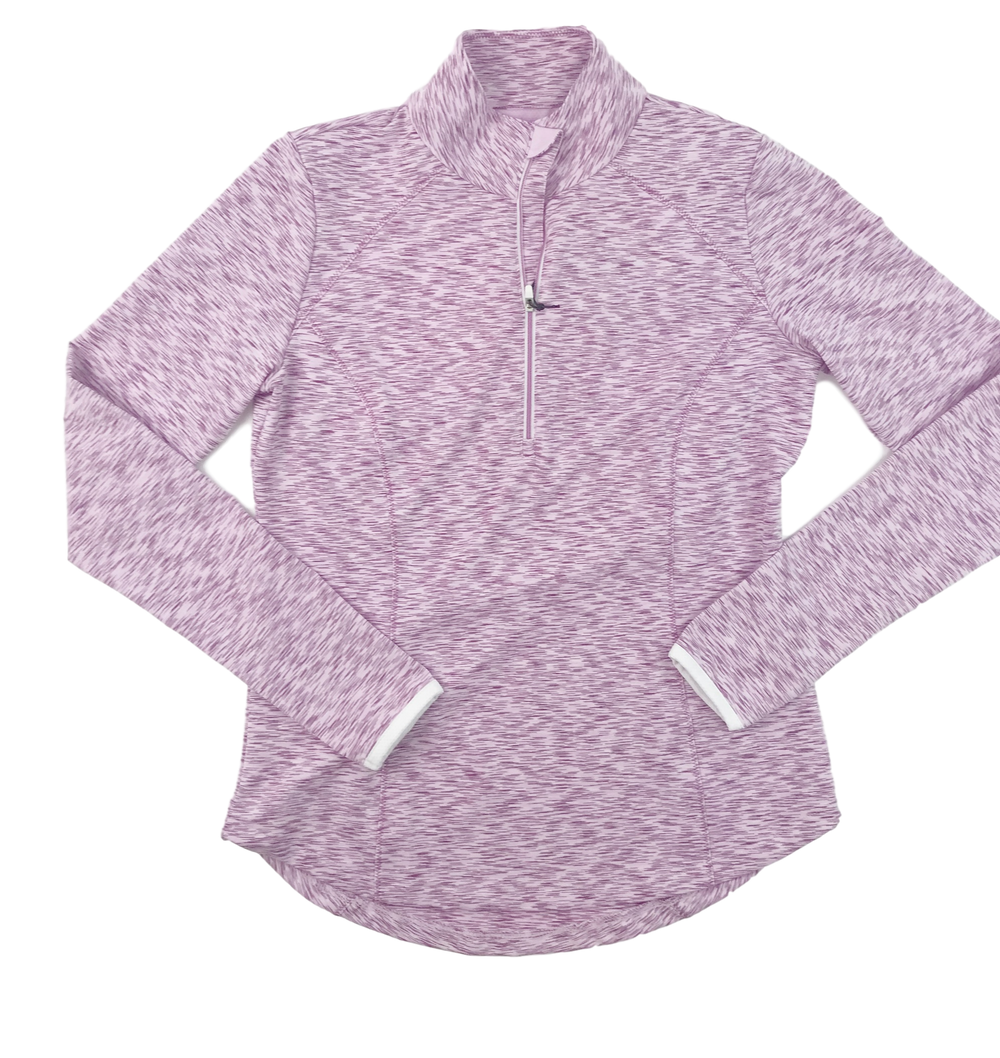 Zero Restriction Shae Zip Mock - Lilac Print